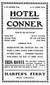 Advertisement for Hotel Conner
