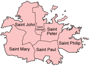 Antigua parishes english