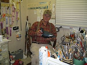 Cigar Daisey in his paint room 002.jpg