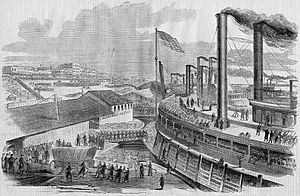 Embarkation of General McClernand's Brigade at Cairo