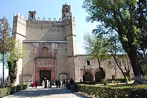 Facade of the monastery of San Miguel Arcángel