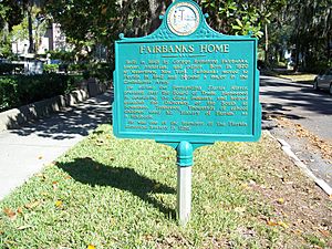 Fernandina Beach FL Fairbanks House plaque01
