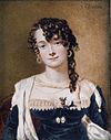Frances Stuart, Viscountess Sandon (d 1859), by Alfred Edward Chalon