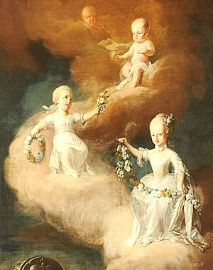 Franz Anton Maulbertschl - deceased children of Maria Theresa (Riesensaal)