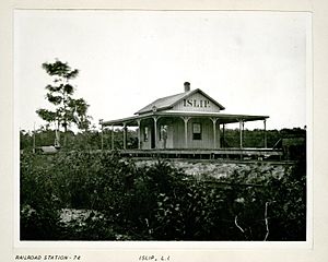 George Bradford Brainerd (American, 1845-1887). Railroad Station, Islip, Long Island, ca. 1872-1887.