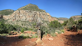 Grand Canyon National Park Hermit Trail Waldron Trail Junction 3781 (7421927498)