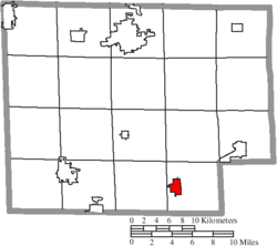 Location of Greenwich in Huron County