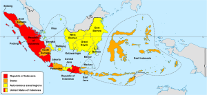 Map of the United States of Indonesia