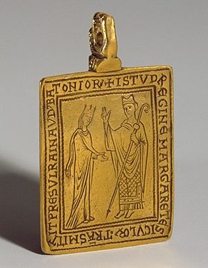 Medal with Queen Margaret of Sicily