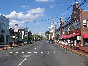 Main Street is the commercial heart of Newark. It is adjacent to the University of Delaware.