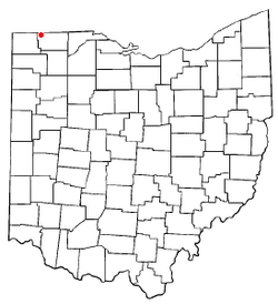 Location of Fayette, Ohio