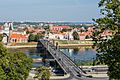 Vytautas the Great Bridge from hill, Kaunas, Lithuania - Diliff