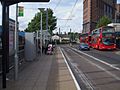 West Croydon tramstop look north