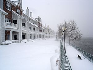 Winter at the Hackensack RiverWalk, Society Hill, New Jersey