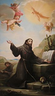 'St. Francis of Assisi Receiving the Stigmata' by Salvador Maella, LACMA