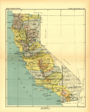 1896 California Map Smithsonian Institute Report