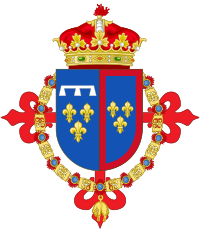 Coat of Arms of Alfonso of Orleans, V Duke of Galliera