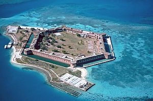Fort Jefferson is no longer in use as a military facility and is currently part of the Dry Tortugas National Park.