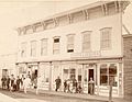 Group of men standing in front of Karch & Heberer store at Fairplay in the late 1800s - DPLA - 450f67cd5cf1861d1c246320ca2ee32a (cropped)