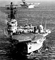 HMAS Melbourne (R21) and USS Midway (CV-41) underway, 16 May 1981 (6380752)