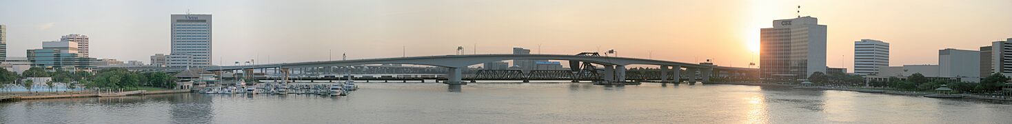 Jacksonville Acosta Bridge Panorama