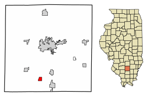 Location of Nason in Jefferson County, Illinois