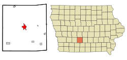 Location of Winterset, Iowa