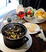 Mussels with fries Amsterdam