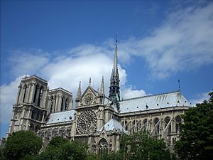 Notre Dame Paris Right side