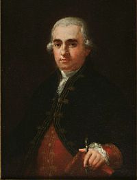 Portrait of Juan Agustín Ceán Bermúdez by Goya (c. 1785)