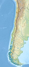 Location of lake in Chile