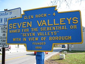 Seven Valleys, PA Keystone Marker