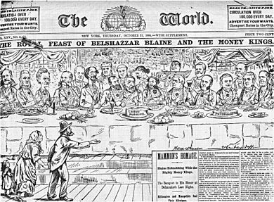 The Royal Feast of Belshazzar Blaine and the Money Kings (1884)