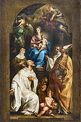 Accademia - Madonna in trono e santi di Pompeo Batoni
