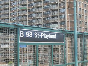 Beach 98th Street-Playland Sign