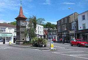 Clevedon clock tower North Somerset England arp