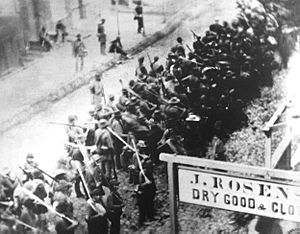 Confederates marching through Frederick, MD in 1862