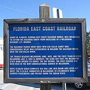 Florida East Coast Railroad Historical Marker 1