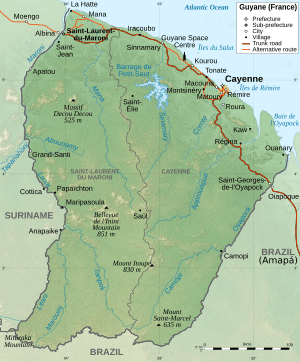 Guyane map-en