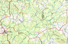 HUC 031300010601 topographic mapf