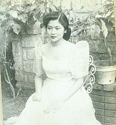 Imelda Marcos as the young Rose of Tacloban 1953