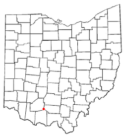 Location of Sinking Spring, Ohio