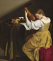 Orazio Gentileschi, The Lute Player, c. 1612-1620, NGA 46434