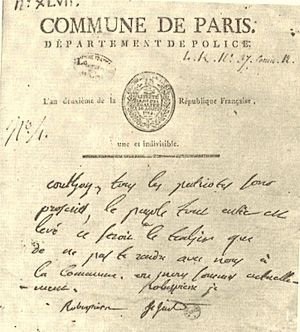 Proclamation Commune de Paris 10 Thermidor An II