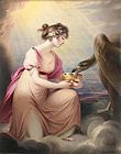 Sophia Lady Burrell as Hebe - Henry Bone, R.A. (1804)