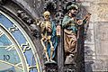 Statues on Prague Astronomical Clock 2014-01 (landscape mode) 3