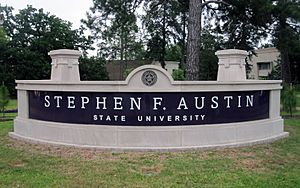 Stephen F. Austin State University sign IMG 3329