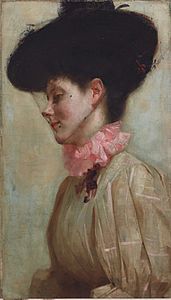 Tom roberts Portret of Florence