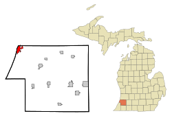 Location in Van Buren County & Allegan County in the state of Michigan