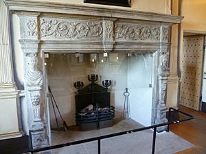 1630s fireplace in Argyll's Lodging, Stirling